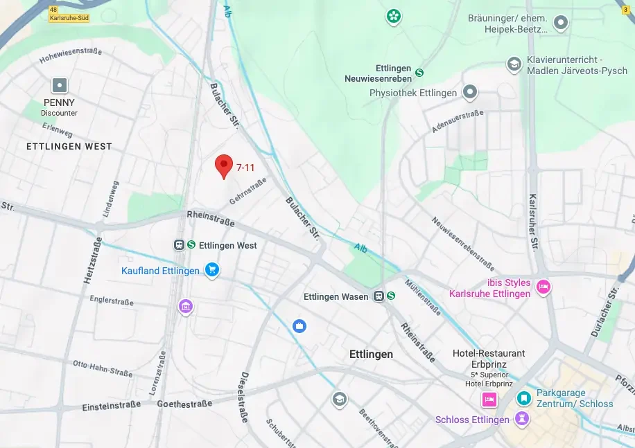 Standort UnitedCreation GmbH, Gehrnstraße 7-11, 76275 Ettlingen